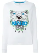 Kenzo 'tiger' Sweatshirt In White