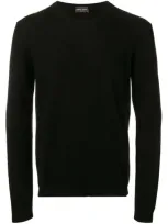 Roberto Collina Long-sleeve Fitted Sweater In Black