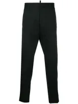 Dsquared2 Chic Cigarette-fit Trousers In Black