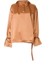 Roksanda Hooded Blouse In Brown