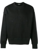 Roberto Cavalli Embroidered Logo Sweatshirt In Black