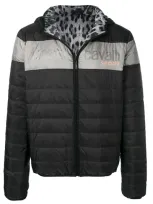 Roberto Cavalli Jacke Mit Leopardenmuster In Black