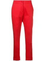 Etro Hose Mit Schmalem Schnitt In Red