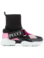 Emilio Pucci City Slip-on Sneakers In 黑色