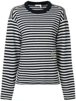 Chloé Striped Jumper In Blue