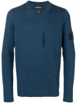 Stone Island Shadow Project Round Neck Jumper In Blue