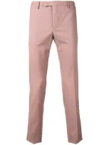 Pt01 Skinny Fit Trousers In Pink