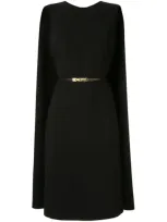 Ralph Lauren Formal Dress With Cape In Black