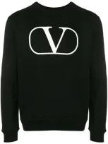 Valentino Vlogo Sweatshirt In Black