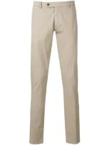 Berwich Straight-cut Trousers In Neutrals