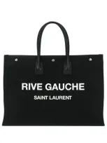 Saint Laurent Noe Rive Gauche Tote In Black