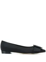 Sergio Rossi Milano Mia Ballerina Shoes In Black