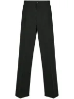 Valentino Vltn Logo Wide-leg Trousers In Black