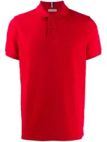 Moncler Classic Polo Shirt In Red