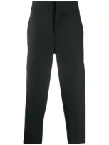 Neil Barrett Cropped Tailored Trousers In Black