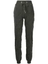 Philipp Plein High Shine Jogging Trousers In Green