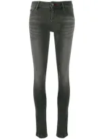 Philipp Plein Skinny Fit Jeggings In Grey