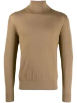 Z Zegna Roll Neck Jumper In Neutrals