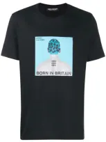 Neil Barrett Born In Britain T-shirt In Black