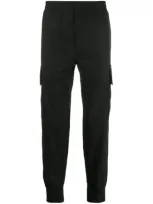 Neil Barrett Elasticated Tapered Trousers In Grey