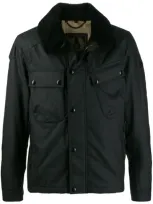 Belstaff Bomberjacke Mit Pelzfutter In Black