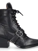 Chloé Ankle Boots Rylee Calfskin In Black