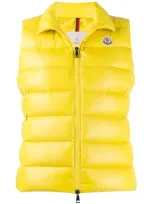 Moncler Padded Logo Patch Gilet In 13a