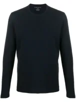 Majestic Long Sleeved Cotton T-shirt In 蓝色