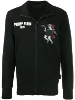 Philipp Plein Angel Print Jacket In Black