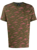 Ps By Paul Smith Camouflage-print T-shirt In Green