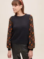 Bl-nk Mixed-media Pullover Top