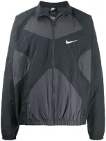 Nike Zip-through Panelled Jacket In Grey