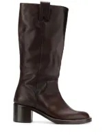 Michel Vivien Country Ankle Boots In Brown