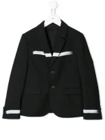 Neil Barrett Kids' Stripe Detail Blazer In Black