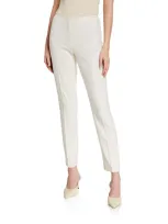 Ralph Lauren Simone Wool Pants In Ivory