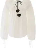 Lanvin Blouse With Drawstring In White