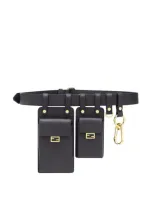 Fendi Multi-accessory Ff Motif Belt In F0kur Black