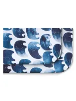 Oilo Kids' 2-pack Fitted Elephant Print Jersey Crib Sheets In Indigo