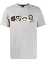 Ps By Paul Smith Contrast Print T-shirt In Grey