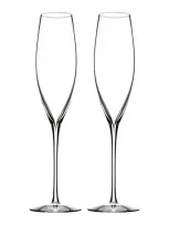 Waterford Crystal Elegance Champagne Flutes, Set Of 2 In Clear