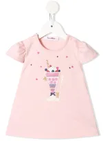 Familiar Babies' Milkshake Ice-cream Tracksuit Set In Pink