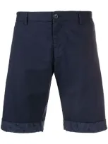 Etro Turned-up Hem Bermuda Shorts In Blue