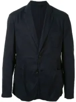 Giorgio Armani Single-breasted Blazer In Blue