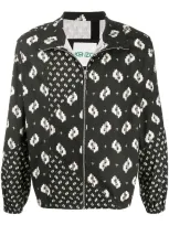 Kenzo Men's Ikat Pattern Bomber Jacket In Black