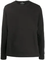 Stone Island Shadow Project Plain Basic Sweatshirt In Black