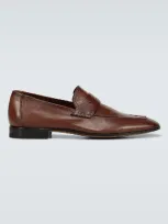 Berluti Lorenzo Rimini Leather Loafers In Brown