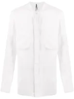 Masnada Grandad Collar Shirt In White