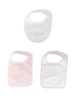 Givenchy Babies' 3-pack Logo Print Bibs In White