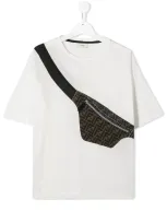 Fendi Teen Bag Print T-shirt In White