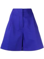 Marni A-line Bermuda Shorts In Blue